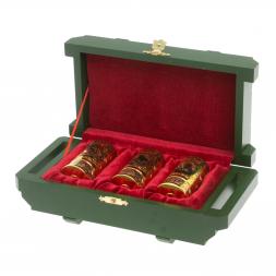 Набор стопок "Хищные звери" в ящике Златоуст