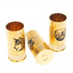 Набор стопок "Хищные звери" в ящике Златоуст