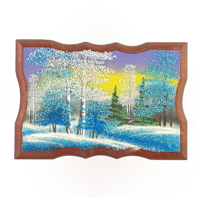 Зимний лес Раскраска картина по номерам на холсте Z-NA161