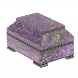 Ларец из чароита "Праздничный" 13х9х7,5 см