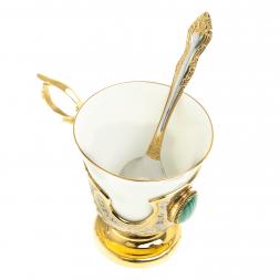 Кофейная чашка "Малахитовая" 200 мл Златоуст