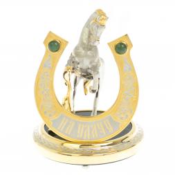 Сувенир "Подкова на удачу" нефрит Златоуст