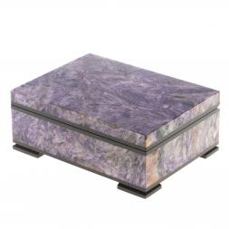 Шкатулка из чароита "Секрет" 10х7,5х4 см