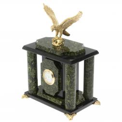 Часы "Орёл" из баженовского змеевика