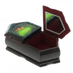 Шкатулка с двумя отделениями "Хозяйка медной горы / Осенний пейзаж" 20х10х7,5 см