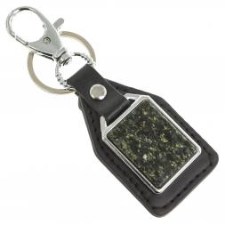 Брелок для ключей с накладкой из мусковита