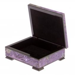 Шкатулка из чароита 13,5х9х4,5 см