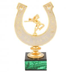 Подкова "На удачу" малахит