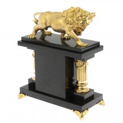 Часы "Лев" из яшмы